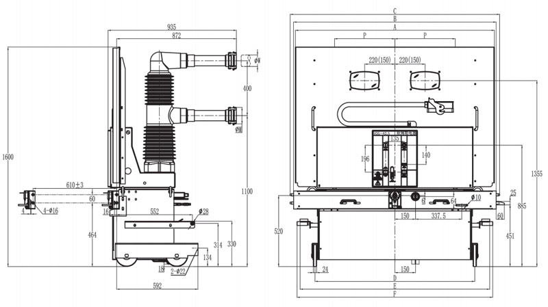 VOG-40.5系列户内高压真空断路器